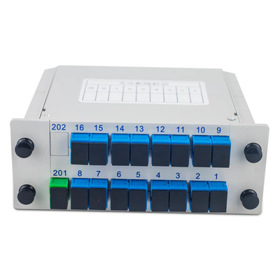 Tipo di cassetta 1x4 Splitter ottico 1x16 PLC Splitter SC APC