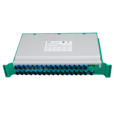Tipo di vassoio 1×N 2×N 1x32 Splitter ottico SM personalizzato con connettore SC FC