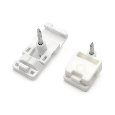 Acciaio Unghie Ftth Plastica Drop Wire Fibre Cable Clip Bianco E Nero Colore