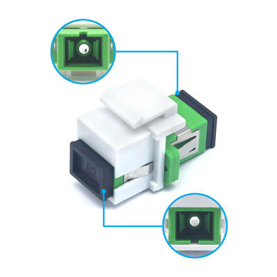 SC APC Simplex Keystone Adapter with Flange Loading Test ≥ 70 N Storage Temp. 40°C to 85°C