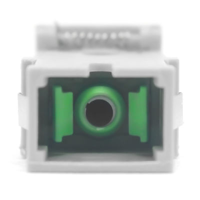 Low Insertion Loss Telecommunications Fiber Optic SC Adaptor with Flip Auto Shutter