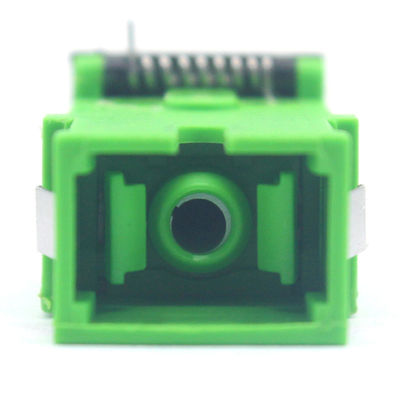 0.2 dB Durability SC APC or UPC Simplex SM Fiber Optic Adapter with Flip Auto Shutter