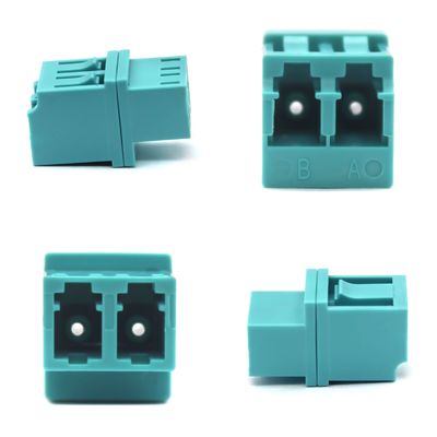 low Type LC PC OM3 Multimode Duplex Fiber Optic Adapter for Loading Test ≥ 70 N Insertion Lose 0.2dB