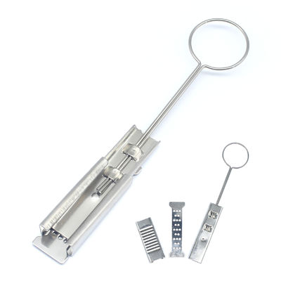 80g Metallic Shim Material Heavy Duty Usage Stainless Steel Telecom Drop Wire Clamp