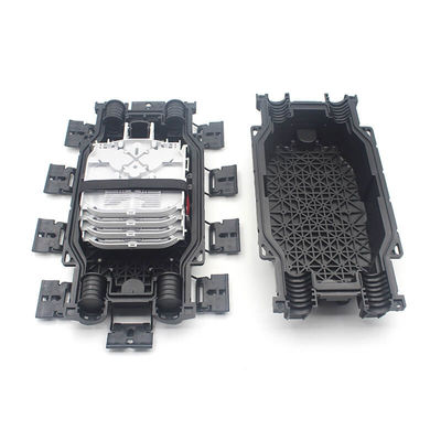 Horizontal Fiber Optic Splice Closure 2 In 2 Out Underground Wall Mounting