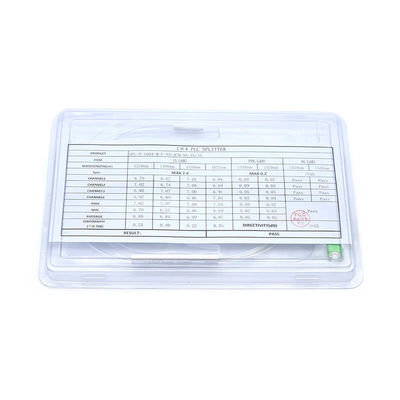LSZH Fiber Optic 1x4 PLC Splitter 0.9mm Mini Type With Connector for FTTX and PON Network