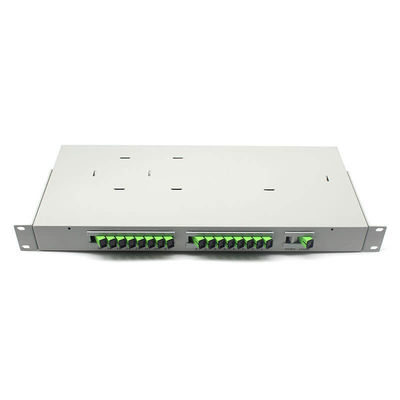 Rack Type 19 Inch 1U 2U Fiber PLC Splitter SM CATV System