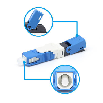 Singlemode SC UPC Fiber Optic Field Assembly Connector
