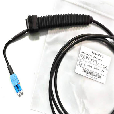 SM MM Waterproof Fiber Optic Connector Duplex LC UPC NSN Boot