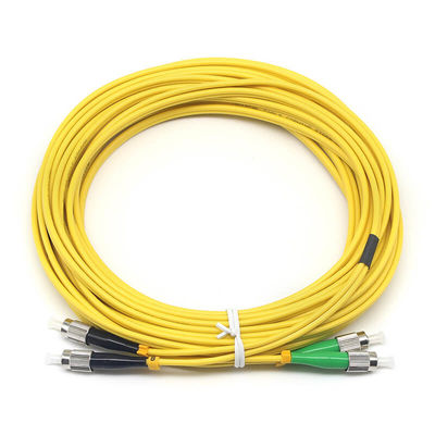 PVC Fiber Optic Patch Cord Wet Resistance FC APC To FC UPC Tensibility