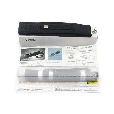 FTTH Network 650nm VFL Optical Black Laser Pen Type Fiber Optic Visual Fault Locator