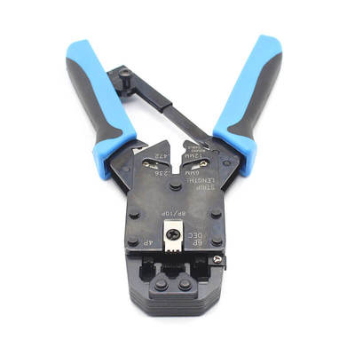 Industrial RJ-45 RJ-12 RJ-11 Crimping Tool with Stripper