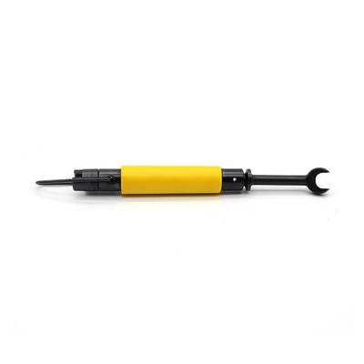 7/16 In Angled Head Torque Wrench 30 lbs Yellow Handle