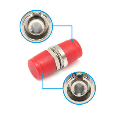 FC UPC D Type Fiber Optic Adapter 0.2dB Loss 500 Cycles