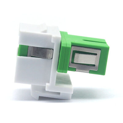 Waterproof SC APC to SC APC Simplex Keystone Fiber Optic Adapter with 0.2dB Insertion Loss and 500 Cycle Durability