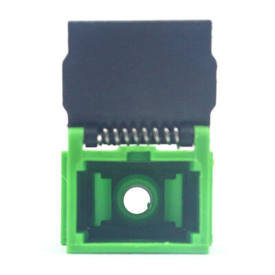 Insertion Loss ≤ 0.2 dB Fiber Optic SC Adapter Simplex with Flip Auto Shutter and 500 Cycle Durability