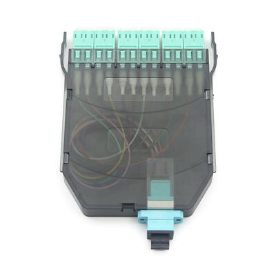 12 Cores OM3 OM4 Multimode MTP/MPO to LC Fiber Optic Patch Panel Cassettes Module