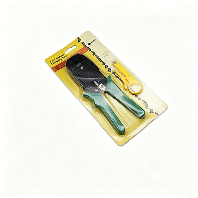 High‑carbon steel 3-in-1 Modular RJ11/RJ12/RJ45 Network Crimping Tool