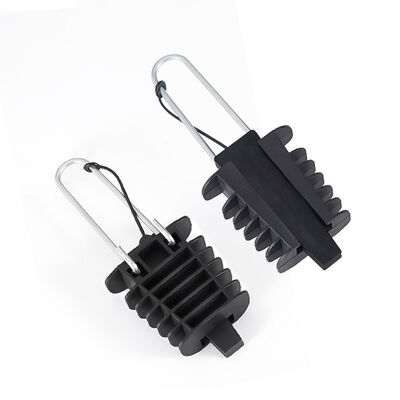 Telecom Network UV Resistant Fiber Optic Aerial Suspension Cable Clamp