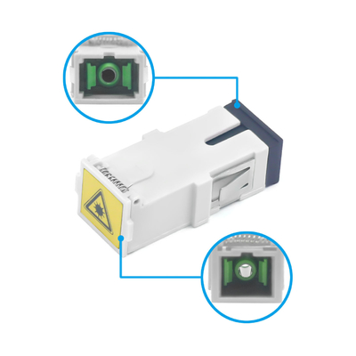 Adaptatore SC a fibra ottica con obturatore automatico a bassa perdita di inserimento