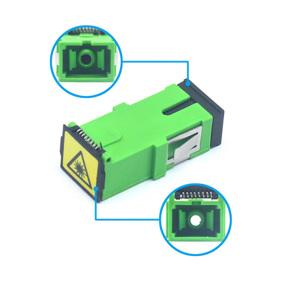 0.2 dB Durabilità SC APC o UPC Simplex SM Adapter in fibra ottica con obturatore automatico flessibile