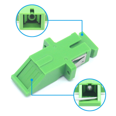 4g Network Fiber Optic SC APC SM SX Adapter con flange di chiusura a pendenza automatica Temperatura di conservazione: -40°C a 85°C