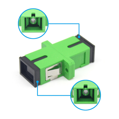 Adaptore a fibra ottica simplex a modalità singola con flange e bassa perdita di inserimento di 0,2 dB