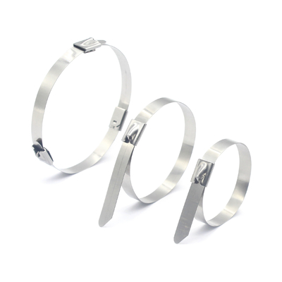Cravate a cerniera auto-bloccanti metalliche 100pcs/sacco Cravate a cavo in acciaio inossidabile 304/316/201