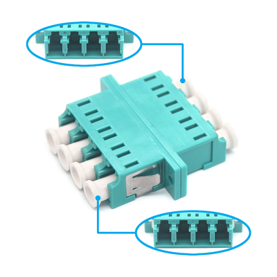 Sistema CATV stabile L'adattatore a fibra ottica quadruplesso multimodo OM3 con flangia