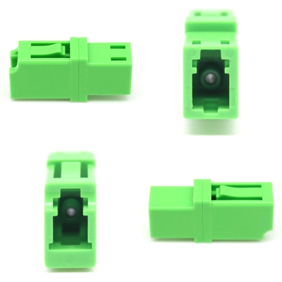FTTH Single-Mode Simplex Green LC APC Adapter in fibra ottica con prova di carico ≥ 70 N