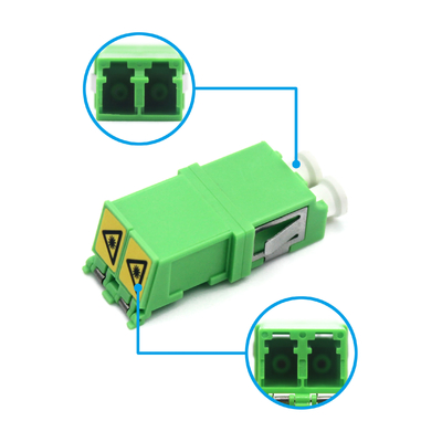 FTTH LC Duplex Fiber Optic Adapter con Flip Automatic Shutter