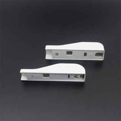 FTTH tubo di parete fibra ottica cablaggio angolo di piegatura in plastica in bianco con connettore clip