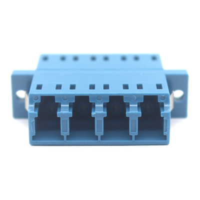 LC/UPC a LC/UPC Quad Single Mode Plastic Fiber Optic Adapter Plate Clip per la rete 4G