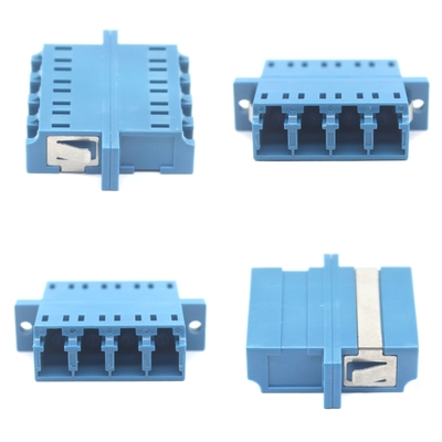 LC/UPC a LC/UPC Quad Single Mode Plastic Fiber Optic Adapter Plate Clip per la rete 4G