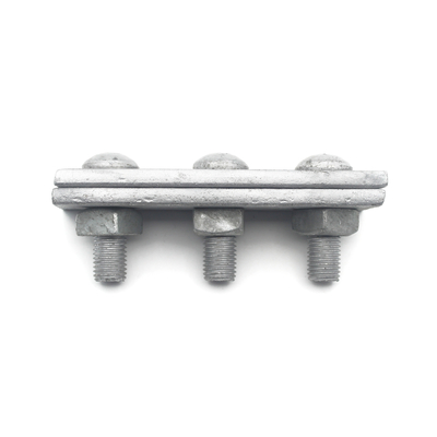 250daN MBL Galvanizzato Acciaio Cavo di linea aerea dritto 3 fori angolare 1/2 "Guy Clamp