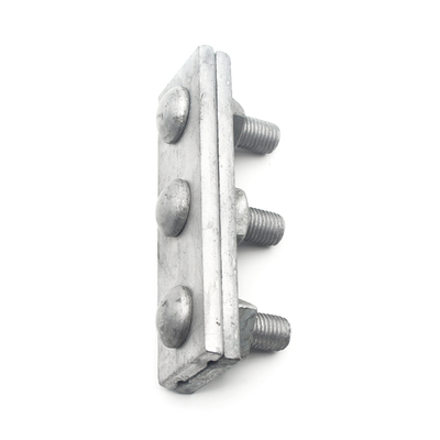 250daN MBL Galvanizzato Acciaio Cavo di linea aerea dritto 3 fori angolare 1/2 "Guy Clamp