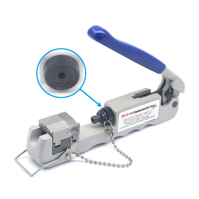 Crimper coassiale regolabile per connettori IEC della serie 6 FRS 59 DRS 59