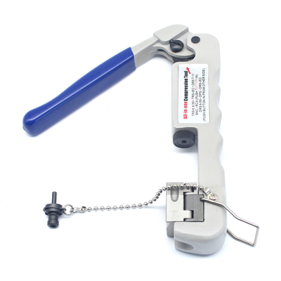 Crimper coassiale regolabile per connettori IEC della serie 6 FRS 59 DRS 59