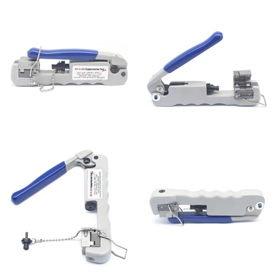 Crimper coassiale regolabile per connettori IEC della serie 6 FRS 59 DRS 59