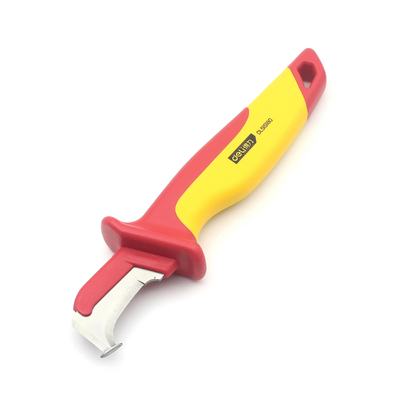 Di' addio al noioso spogliarello con il coltello elettrico multifunzione rosso/giallo