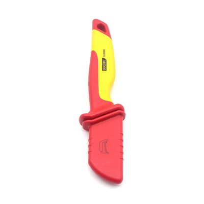 Di' addio al noioso spogliarello con il coltello elettrico multifunzione rosso/giallo