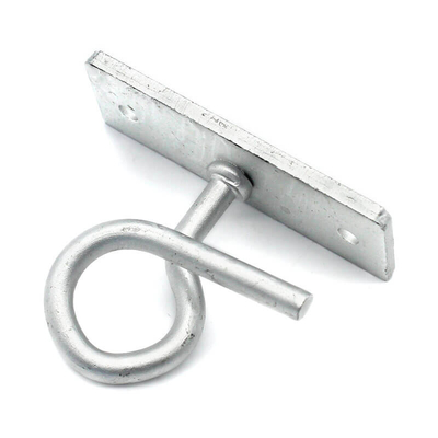 FTTH Drop Cable Fitting Draw Hook C-Type Aluminium Alloy Pole Bracket