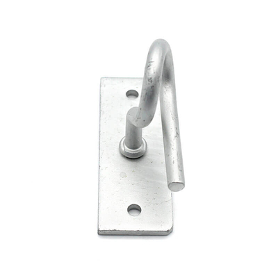 FTTH Drop Cable Fitting Draw Hook C-Type Aluminium Alloy Pole Bracket