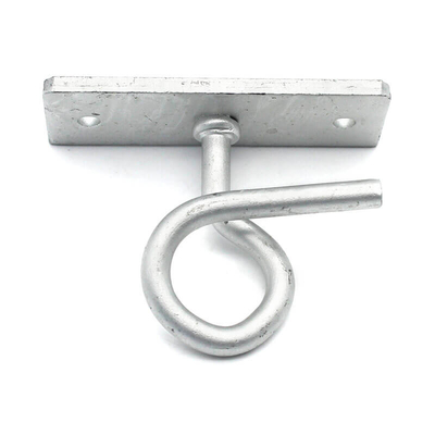 FTTH Drop Cable Fitting Draw Hook C-Type Aluminium Alloy Pole Bracket