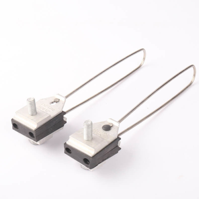 Legatura di alluminio ADSS Anchor Clamp Self-adjusting per 4 core Overhead Aerial Cable