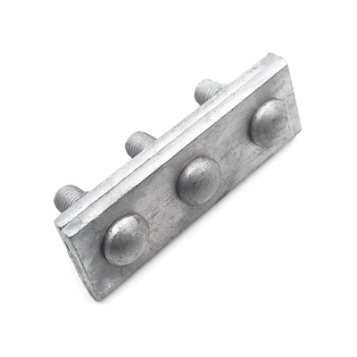 Clampo a 3 bulloni con scanalatura parallela, caldo galvanizzato