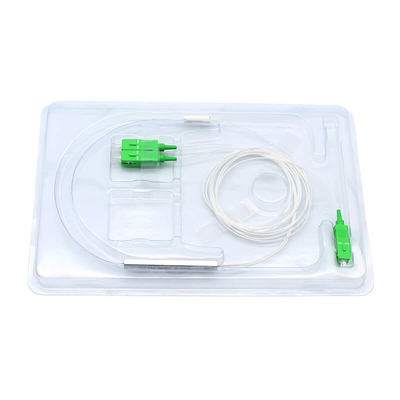 1X2 1X4 1X8 1X16 1X32 Mini Splitter PLC con connettore SC UPC SC APC per sensori a fibra ottica