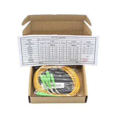 Splitter in fibra ottica plc personalizzato 1*4 1*8 1*16 1*32 1*64 PVC