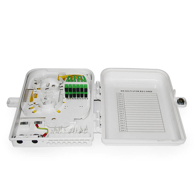 Casella di distribuzione in fibra ottica FTTH 12F per montaggio a parete all'interno e all'esterno