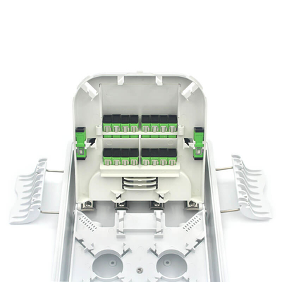 16 Core ABS Ftth Fiber Termination Box con 2x1:8 Tube Splitter impermeabile